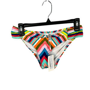 Trina Turk Striped Colorful Hipster Bikini Bottom Size 6 NWT````````